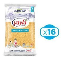 Yayla Pilavlık Bulgur 16 x 1 kg