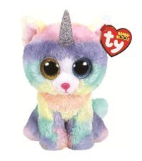 Ty Beanie Boos Heather Tek Boynuzlu Unicorn Kedi 15 cm Peluş Oyuncak