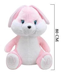 Selay Oyuncak Pembe Büyük Boy Tavşan Oyuncak 80 cm Peluş Oyuncak
