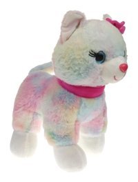 Halley Oyuncak Pembe Tokalı Kedi 30 cm Peluş Oyuncak