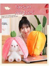 Alibee Choice Plus Karot Tavşan 35 cm Peluş Oyuncak