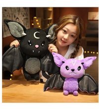 Bruigy Prodigy Toy Cadılar Bayramı Koyu Bat 45 cm Peluş Oyuncak