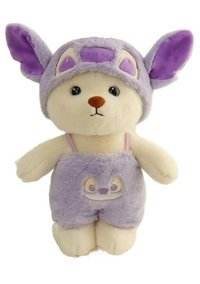 Yucama Bebek Ayı Giydirme Mor Peluş Oyuncak