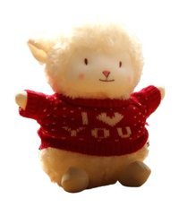 Jzcat Kırmızı Çocuk Karikatür Küçük Yün Oyuncak Bebek 23 cm Peluş Oyuncak
