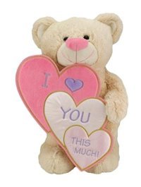 Neco Plush I Love İç İçe Kalpli Ayakta Ayı 55 cm Peluş Oyuncak