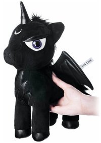 Yucama Tek Boynuzlu Koyu Hayvan Bebek 30 cm Peluş Oyuncak