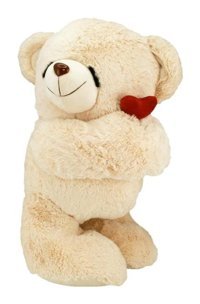 Neco Plush Minik Kalpli Utangaç Ayı 55 cm Peluş Oyuncak