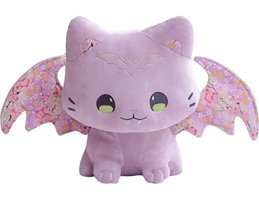 Yucama Peluş Oyuncak Yarasa Kedi Mor Peluş Oyuncak