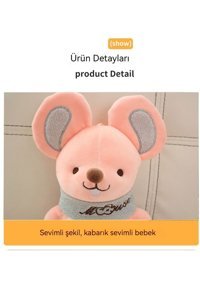 Sunflower Yellow Karikatür Fare Bebek 35 cm Peluş Oyuncak
