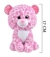 Selay Oyuncak Leopar Pembe 17 cm Peluş Oyuncak