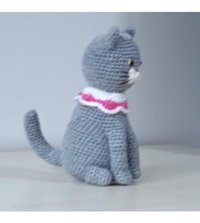 Nildamigurum Pembe Tasmalıi Örgü Oyuncak Kedi