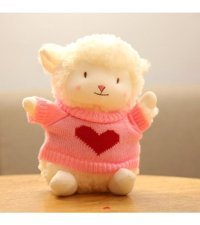 Jzcat Pembe Çocuk Karikatür Küçük Yün Bebek 23 cm Peluş Oyuncak