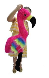 Selay Oyuncak Flamingo Pembe Sevimli Hediye 80 cm Peluş Oyuncak