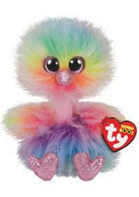 Ty Beanie Boos Gökkuşağı Deve Kuşu Asha 15 cm Peluş Oyuncak