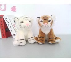 Alibee Beyaz Tiger Mach'In Parça Kaplan Peluş Oyuncak