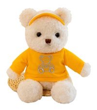 Jzcat Sarı Çocuk Sevimli Ayı Bebek 30 cm Peluş Oyuncak