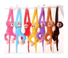 Sole Sevimli Peluş Maymun Oyuncak . Elleri Yapışabilen Mor 70 cm
