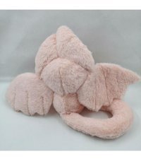 Carrier Pembe Yarasa Kanatları Tavşan Bebek 30 cm Peluş Oyuncak