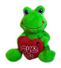 Nessiworld Peluş Kalpli Kurbağa 45 cm Peluş Oyuncak