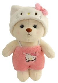 Yucama Bebek Ayı Giydirme Pembe Peluş Oyuncak