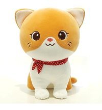 LuxiXSarı Karikatür Kedi Peluş Oyuncak