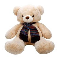 Sunman Peluş Oturan Atkılı Ayı 70 cm Peluş Oyuncak