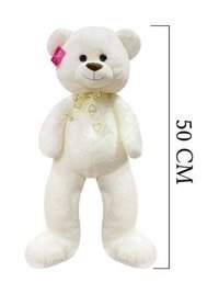 Selay Oyuncak Ekru Ayı Puffy Salaş Ayı 65 cm Peluş Ayı