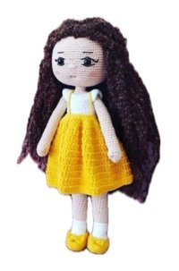 Trendtel Amigurumi Jülide Bebek Organik Örgü Bebek Peluş Oyuncak