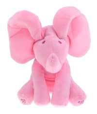 Magideal Pembe Elektrikli Fil Kulakları Gizlice Peekaboo Peluş Oyuncak