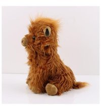 Yucama Iskoç Dağ Ineği Peluş Uzun Tüylü 25 cm Peluş Oyuncak