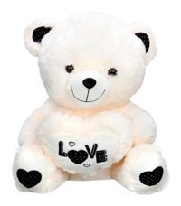 Sunman Kalpli Ayı Beyaz 45 cm Peluş Oyuncak