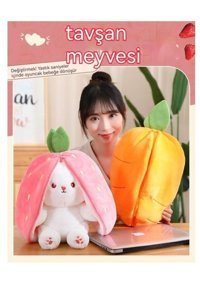 Star Chengzi Star Karikatür Çilek Tavşan Meyve Peluş Oyuncak