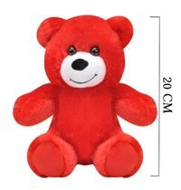 Selay Oyuncak Peluş Ayı Oyuncak 20 cm Kırmızı Peluş Oyuncak