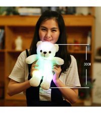 Magideal Suntek Light Up Led Teddy Bear Hayvan Peluş Oyuncak
