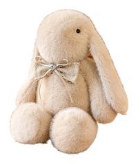 Jzcat Beyaz Sevimli Taşınabilir Tavşan 35 cm Peluş Oyuncak