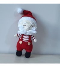 Nildamigurumi Örgü Yılbaşı Noel Baba Peluş Oyuncak