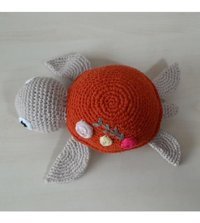 Nildamigurumi Kaplumbağa Örgü 25 cm Peluş Oyuncak