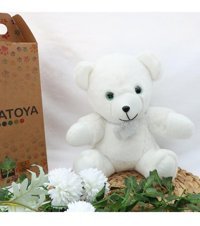 Anatoya Pinpon Ayıcık Anatoya Beyaz Peluş Oyuncak
