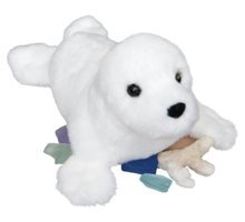 Douglas Snowflake Küçük Beyaz Peluş Fok Peluş Oyuncak
