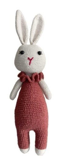 Trendtel Amigurumi Havuç Tavşan Organik 35 cm Peluş Oyuncak