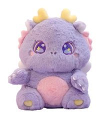 Jzcat Mor Dragon Baby Çocuk Peluş Oyuncak Bebek 30 cm Peluş Oyuncak