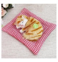 Alibee Bonanza Int Sevimli Simüle Uyuyan Kedi Peluş Oyuncak