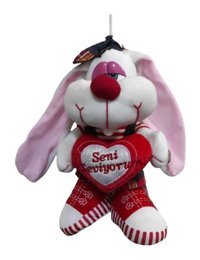 Vardem Oyuncak Peluş Sevimli Tavşan Sesli Uzun Kulaklı 25 cm Peluş Oyuncak