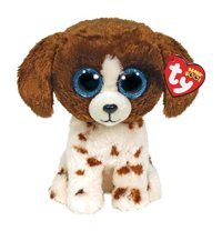 Ty Beanie Boos Muddles Kahverengi Beyaz Peluş Köpek 24 cm Peluş Oyuncak