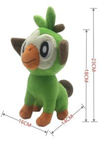 Yucama Yeşil Yeni Pokemon Kılıcı ve Kalkan Bebekleri Peluş Oyuncak