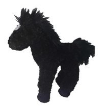 Douglas Cobalt Küçük Siyah At Peluş Oyuncak