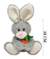 Selay Oyuncak Gri Tavşan Oyuncak 28 cm Peluş Oyuncak