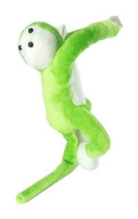 Erzi Yeşil Maymun Sevimli Sarılan Maymun 50 cm Peluş Oyuncak