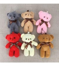 Alibee Beyaz Yeni Piople Bear Aksesuarlar 8 cm Peluş Oyuncak