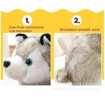 Bruigy Beyaz Prodigy Toy Husky Peluş Oyuncak